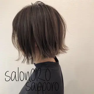 ミディアム カラー 池田 真由美のヘアスタイル