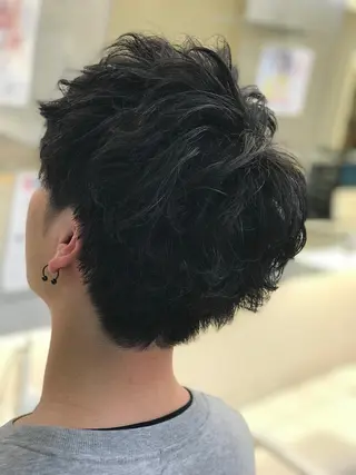 ショート パーマ メンズ メンズ&髪質改善縮毛 矯正【平山🔥拓哉】のヘアスタイル