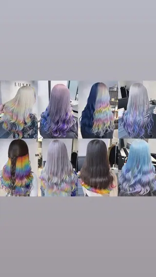 ロング カラー ブリーチ&エクステ 🥀ケアカラー特化のヘアスタイル