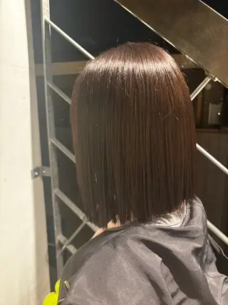 ミディアム カラー フクダ レンのヘアスタイル