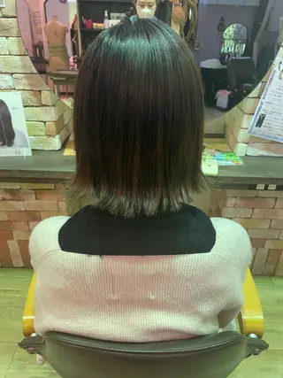 ミディアム hair make echo滿木あい花のヘアスタイル