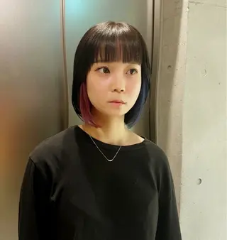 カラー 柔め透明感血色カラー 暖色/レイヤー/ゆいのヘアスタイル