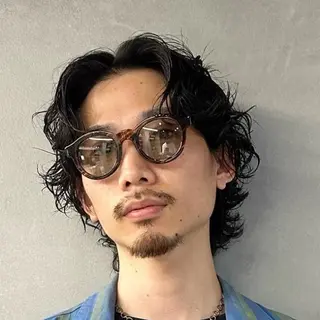 セミロング パーマ ヘアアレンジ メンズ fifth 石川 凪のヘアスタイル