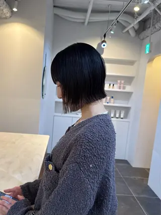 ショート 愛花/久屋大通/ 切りっぱなしボブのヘアスタイル