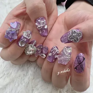 ネイル パラジェル有/ 長さだし/mahoのネイルデザイン
