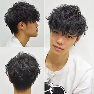 ショート パーマ メンズ 韓国美髪矯正✂️ 佐藤ヒロのヘアスタイル