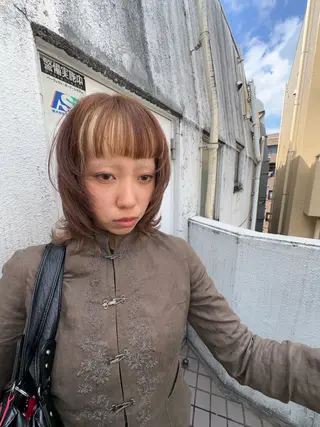 ミディアム カラー ハイトーン💫 ★COCORO☆のヘアスタイル