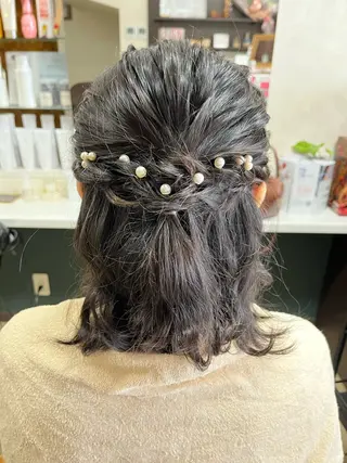 ヘアアレンジ 鍋田 彩歌のマツエク・マツパデザイン