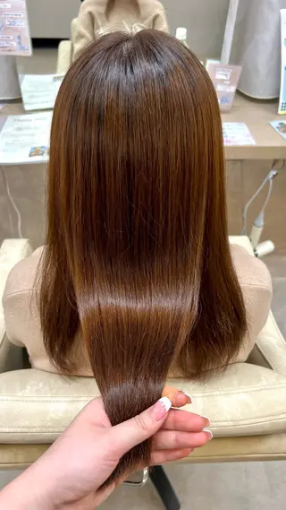 ロング カラー 山下 稚葉 艶髪/透明感カラーのヘアスタイル