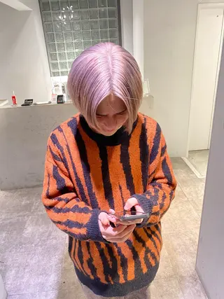 ショート カラー メンズ 心斎橋/髪質改善 /ブリーチ/ショウマのヘアスタイル