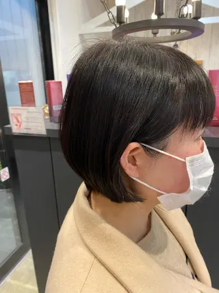 ミディアム 柴田 枝利子のヘアスタイル