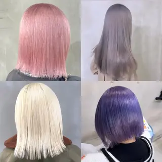 ミディアム カラー 渋谷🎨ブリーチ特化 ×エクステ🎨レンのヘアスタイル
