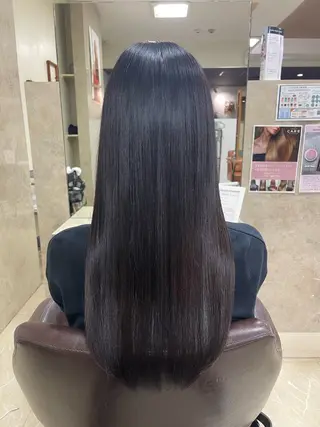 ロング 縮毛・酸性ストレート 特化のヘアスタイル