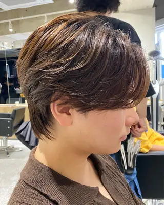 カラー メンズ 菅野 心悠/メンズヘアのヘアスタイル