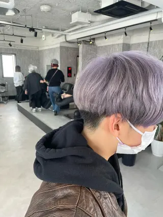 ショート カラー メンズ ALLEN hair 京橋店のヘアスタイル