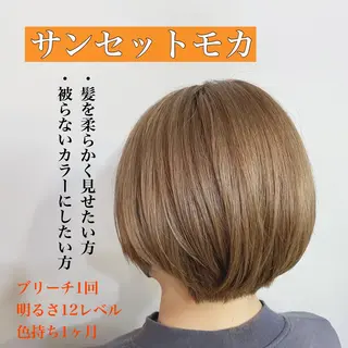 ショート カラー ヘアアレンジ 年間1500人担当 代表 南一路のヘアスタイル