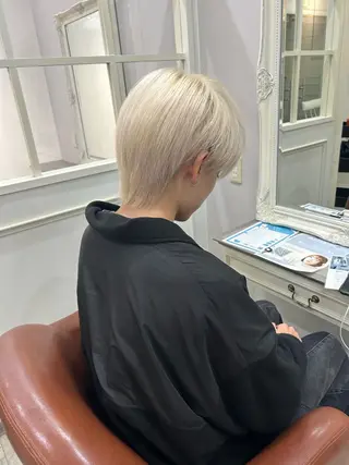 カラー メンズ りん🌷︎名古屋 ブリーチカラーのヘアスタイル