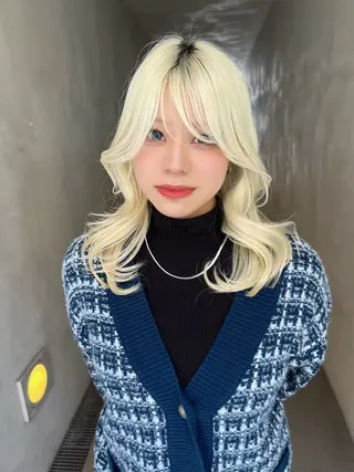 セミロング maya🇰🇷韓国 レイヤー/顔まわりのヘアスタイル