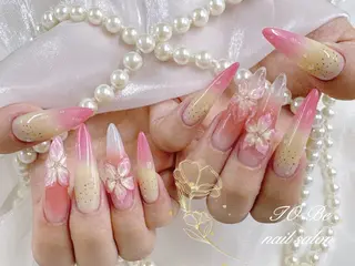 ロング Nail Salon To Be珈月のネイルデザイン