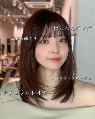 ミディアム カラー manami/ ハッシュレイヤーのヘアスタイル