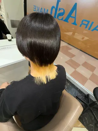 ショート 髪質改善カラー なーこ💖🌈のヘアスタイル