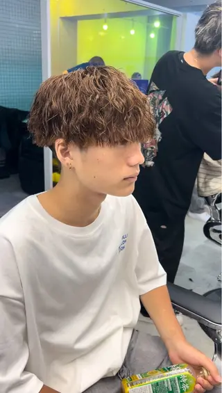 パーマ メンズ 天王寺メンズパーマ /マツムラミユウのヘアスタイル