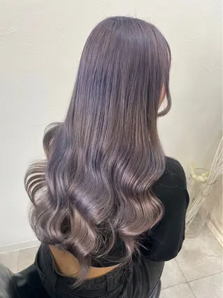 ロング カラー 🦋Yui🦋透明感 /ベージュ/Wカラーのヘアスタイル
