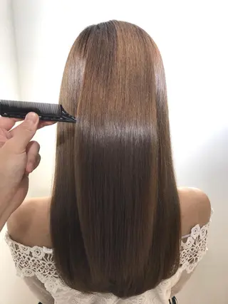 ロング カラー パーマ ヘアアレンジ 🥇髪質改善🥇 polon代表鵜澤のヘアスタイル