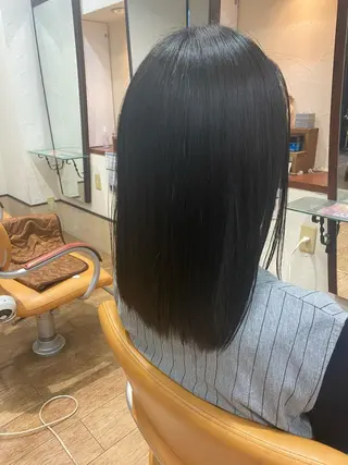 セミロング サプリームヘア 飯田みち瑠のヘアスタイル