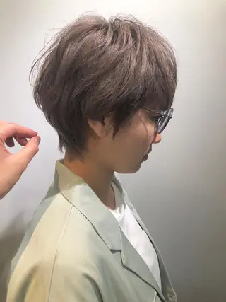 ショート カラー 上品な大人レイヤー 🍀渋谷🍀濱口敬太のヘアスタイル