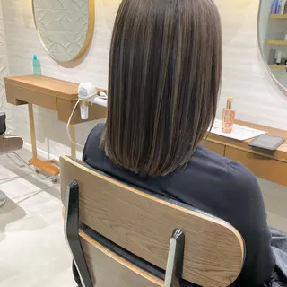 セミロング 山根 賢樹のヘアスタイル