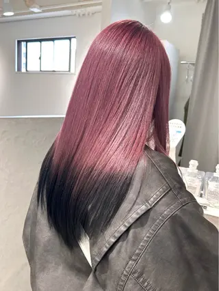 ロング kumon ayu ブリーチ/ハイトーンのヘアスタイル