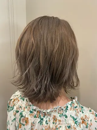 ミディアム カラー Agu.店長 SAKI WADAのヘアスタイル