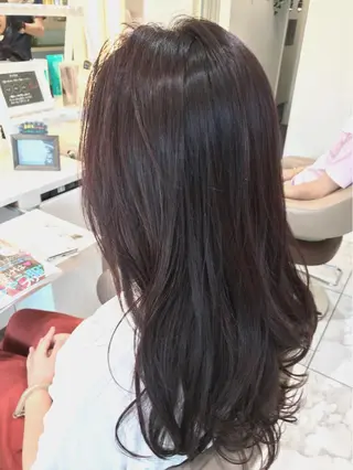 セミロング カラー 山崎俊輔/髪質改善 /バレイヤージュのヘアスタイル