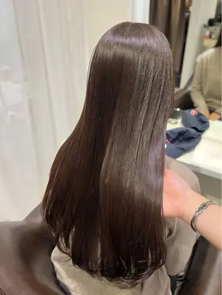 ロング カラー 福本 梓のヘアスタイル