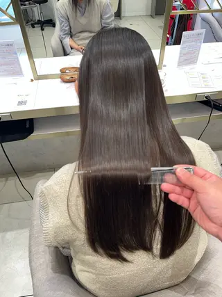 ロング 吹田 駿 髪質改善縮毛矯正のヘアスタイル