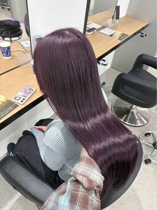 ロング miku/ラベンダー 透明感カラー🪻❤︎のヘアスタイル
