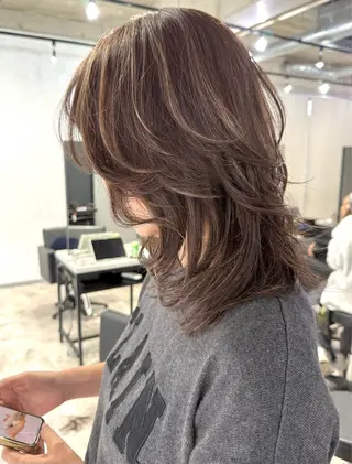 ミディアム カラー 【neo.】 Mahoのヘアスタイル