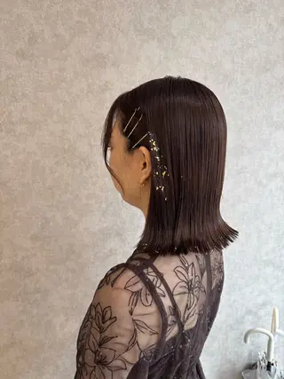 ヘアアレンジ Rio/ヘアセット/ ハイトーンカラーのヘアスタイル