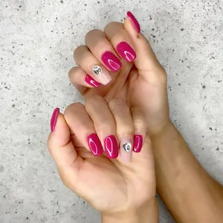 セミロング カラー パーマ ヘアアレンジ メンズ キッズ ネイル マツエク・マツパ Salon Ｋのネイルデザイン