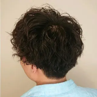 メンズ カラー パーマ ヘアアレンジ ブリーチ/ヘアケア/ 艶髪/イギチハルのヘアスタイル