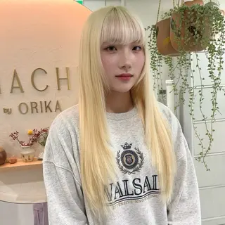 ロング MOE🐈‍⬛🎀 エクステ/ワンホンのヘアスタイル