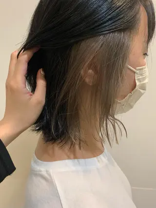ミディアム カラー ✄折橋 彩花🐶🍑のヘアスタイル