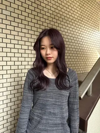 ロング カラー まろやか透明感カラー ♡MANAのヘアスタイル