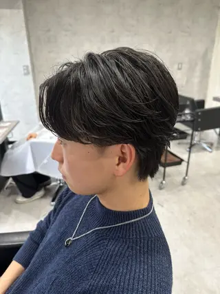 ショート パーマ メンズ ユウ🪄 パーマ指名No1のヘアスタイル