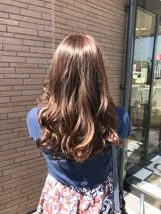 ロング カラー 土屋 貴章のヘアスタイル