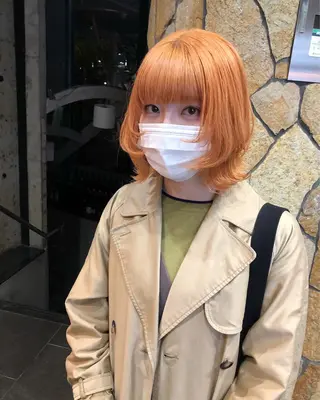 カラー white.梅田 デザインカラー🦄のヘアスタイル