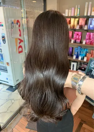 セミロング カラー 矢野 晃平のヘアスタイル