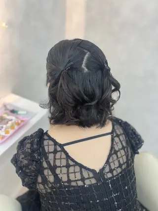 ショート ヘアアレンジ 🫧みひろ🫧カット カラーモデル募集のヘアスタイル