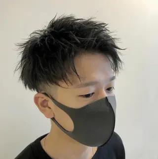 ショート ヘアアレンジ メンズ 美容室sand 横浜のヘアスタイル